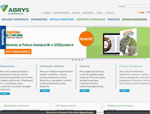 Tablet Screenshot of abrys.pl